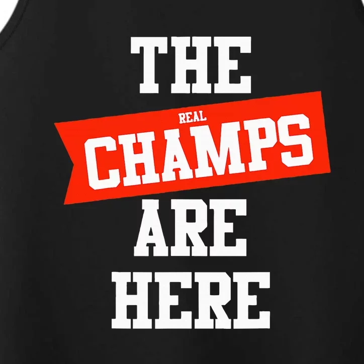 The Champs Are Here Fantasy Winner Performance Tank