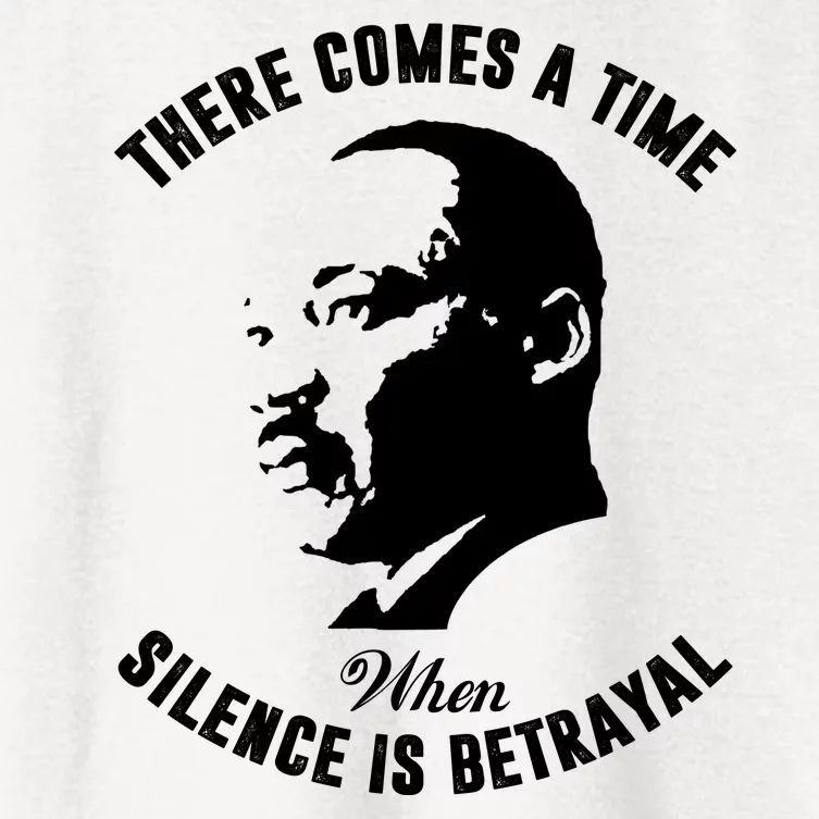 There Comes A Time When Silence Is Betrayal Women's Crop Top Tee