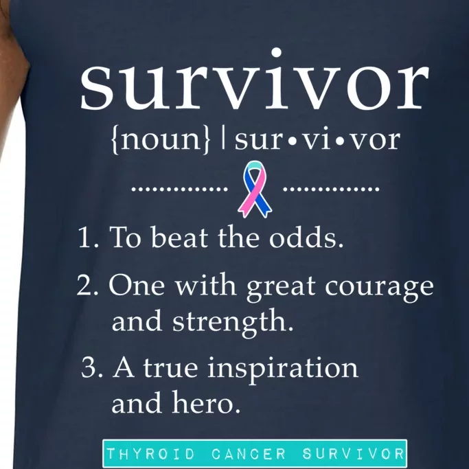 Thyroid Cancer Awareness Thyroid Cancer Survivor Gift Comfort Colors® Tank Top