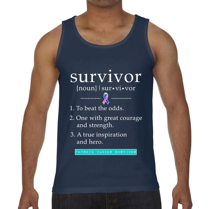 Thyroid Cancer Awareness Thyroid Cancer Survivor Gift Comfort Colors® Tank Top