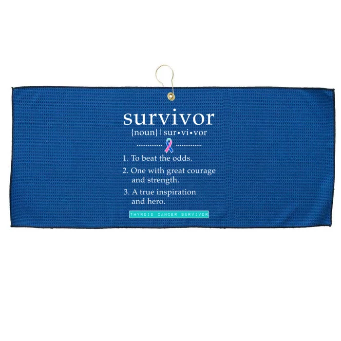 Thyroid Cancer Awareness Thyroid Cancer Survivor Gift Large Microfiber Waffle Golf Towel