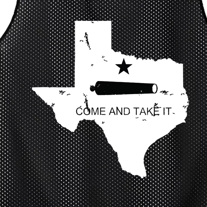 Texas Come And Take It Flag Canon 1836 State Mesh Reversible Basketball Jersey Tank