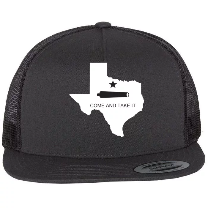 Texas Come And Take It Flag Canon 1836 State Flat Bill Trucker Hat