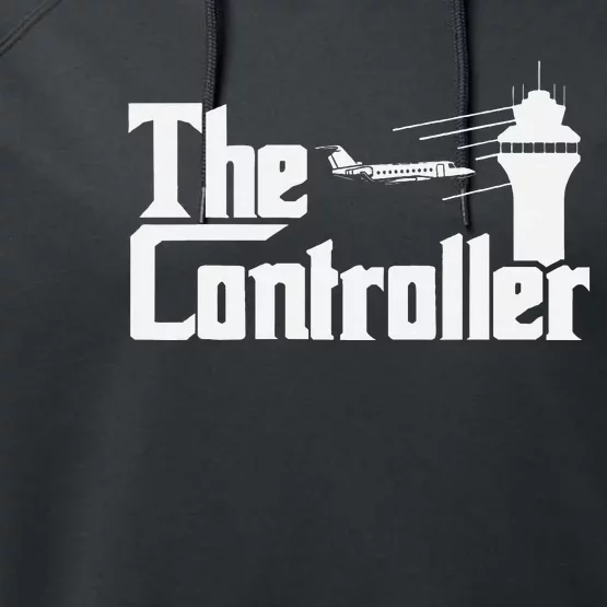 The Controller Air Traffic Control Aircraft Atc Airfield= Performance Fleece Hoodie