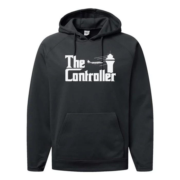 The Controller Air Traffic Control Aircraft Atc Airfield= Performance Fleece Hoodie