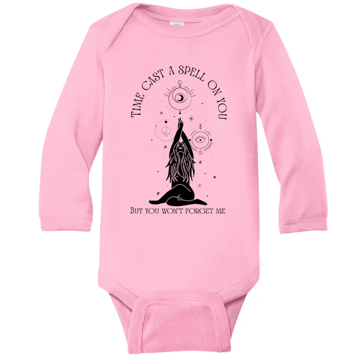 Time Cast A Spell On You But You WonT Forget Me Baby Long Sleeve Bodysuit