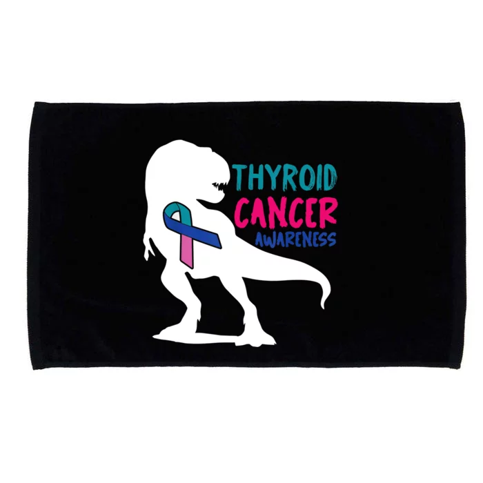 Thyroid Cancer Awareness Cool Tgiftrex Warrior Survivor Fighter Cool Gift Microfiber Hand Towel