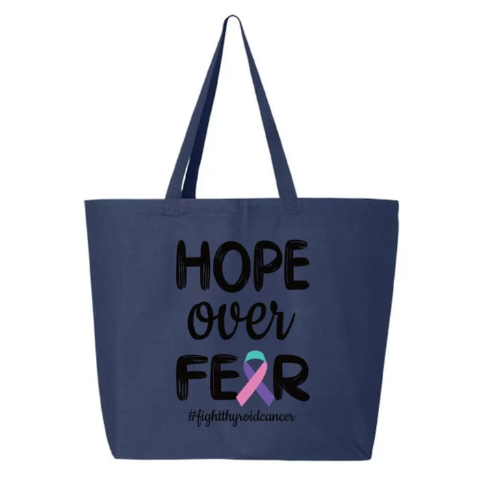 Thyroid Cancer Awareness Thyroid Cancer Warrior Gift 25L Jumbo Tote