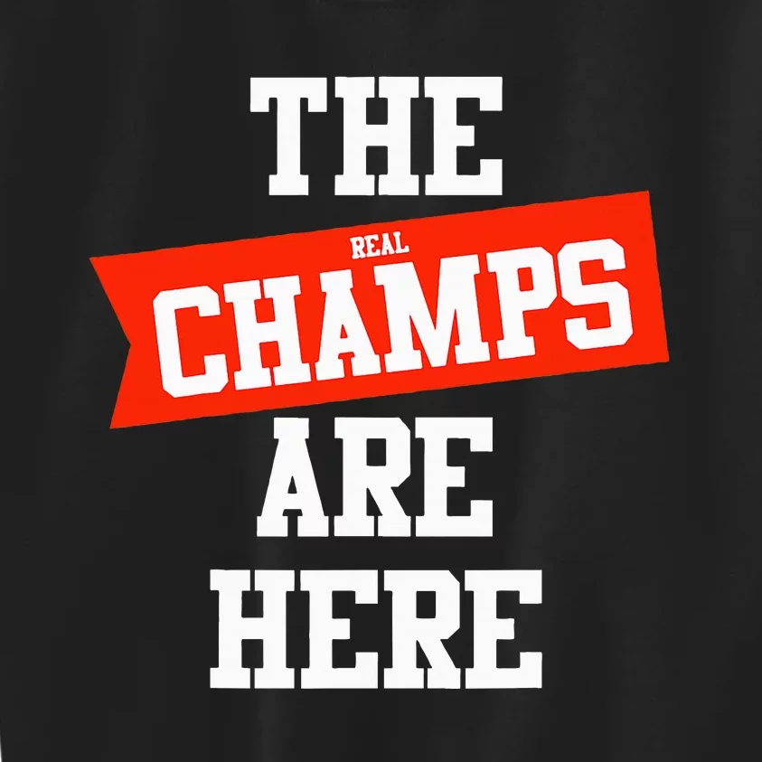 The Champs Are Here Fantasy Winner Kids Sweatshirt