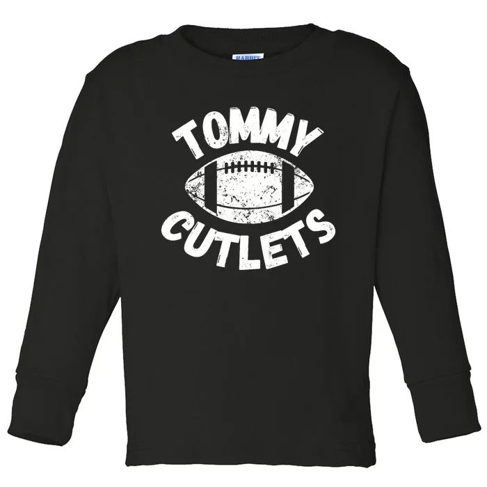 Tommy Cutlets American Sports Football Toddler Long Sleeve Shirt