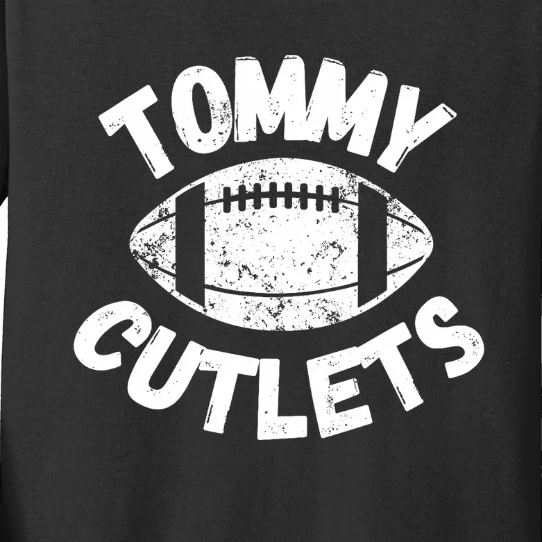 Tommy Cutlets American Sports Football Kids Long Sleeve Shirt