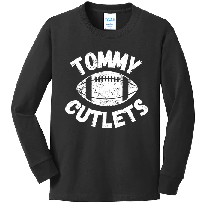 Tommy Cutlets American Sports Football Kids Long Sleeve Shirt