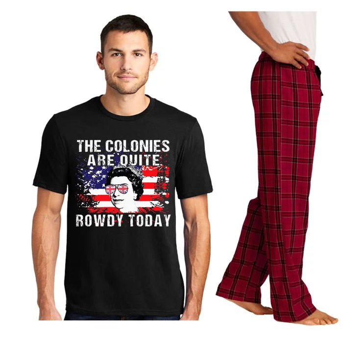 The Colonies Are Quite Rowdy Today Queen Funny 4th Of July Pajama Set