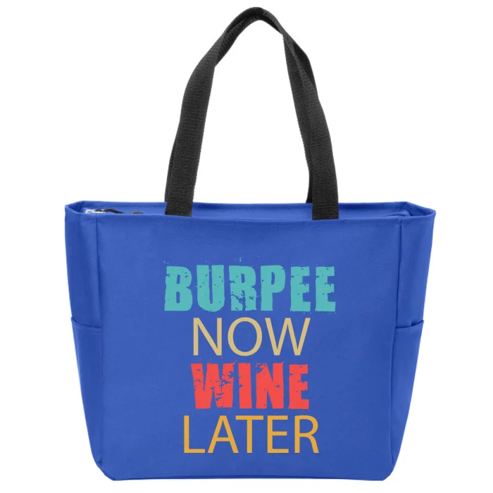 Teal Coral And Yellow Burpee Now Wine Later Adl005b Gift Zip Tote Bag