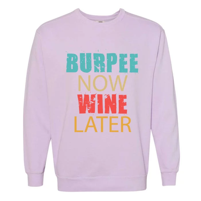 Teal Coral And Yellow Burpee Now Wine Later Adl005b Gift Garment-Dyed Sweatshirt