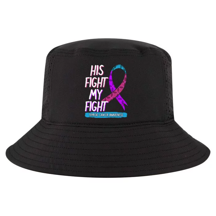 Thyroid Cancer Awareness Ribbon Endocrinologist Gift Idea Cool Comfort Performance Bucket Hat