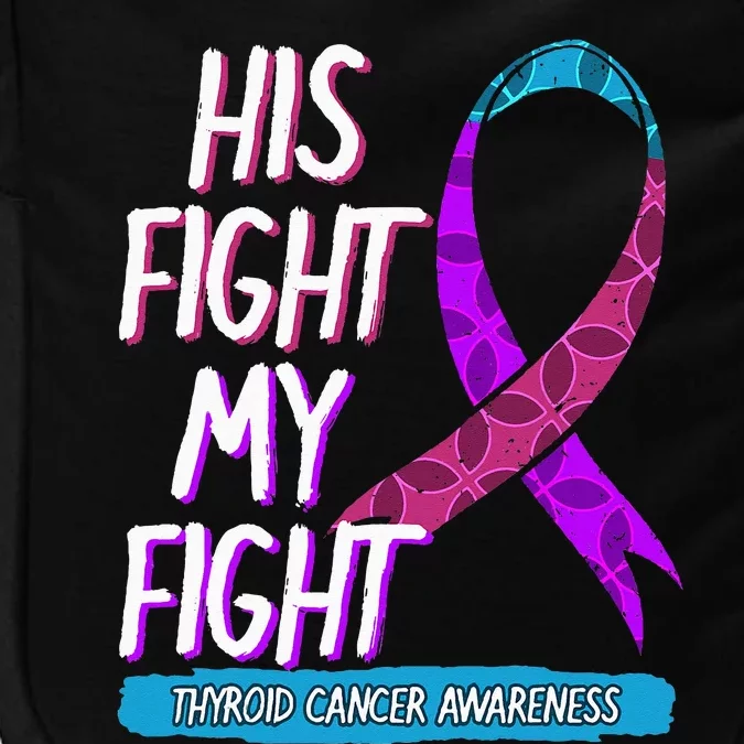 Thyroid Cancer Awareness Ribbon Endocrinologist Gift Idea Impact Tech Backpack