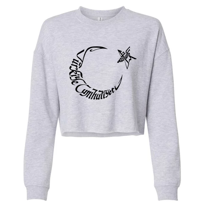 Turkiye Cumhuriyeti Ataturk Cropped Pullover Crew