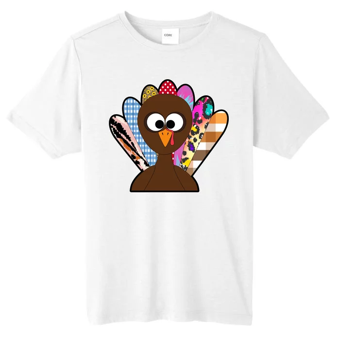 Turkey Colorful Abstract Thanksgiving ChromaSoft Performance T-Shirt