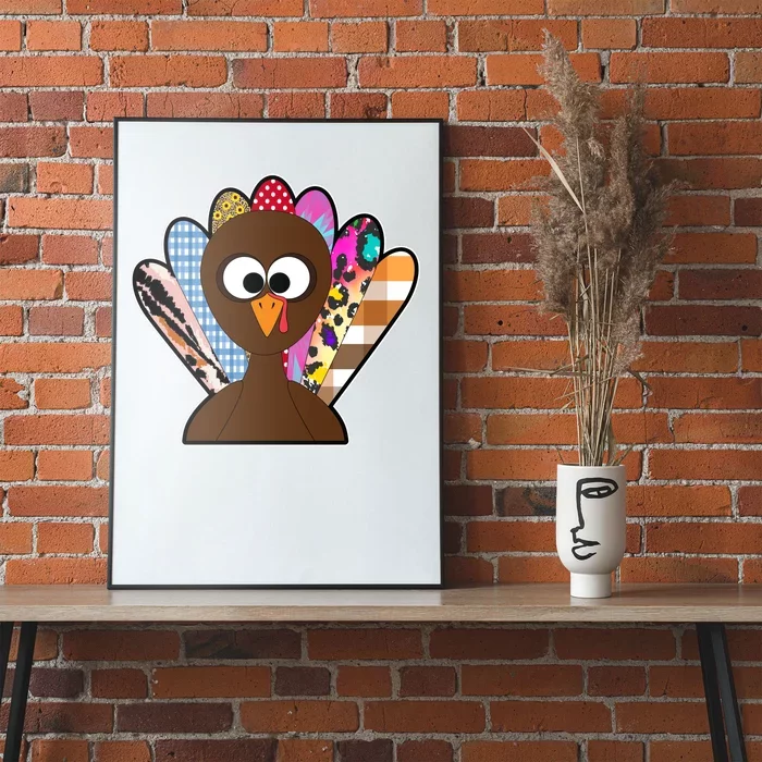 Turkey Colorful Abstract Thanksgiving Poster