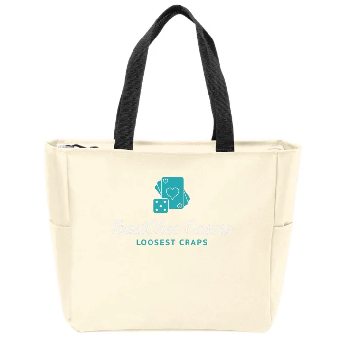 ToastChee Casino Apparel Zip Tote Bag