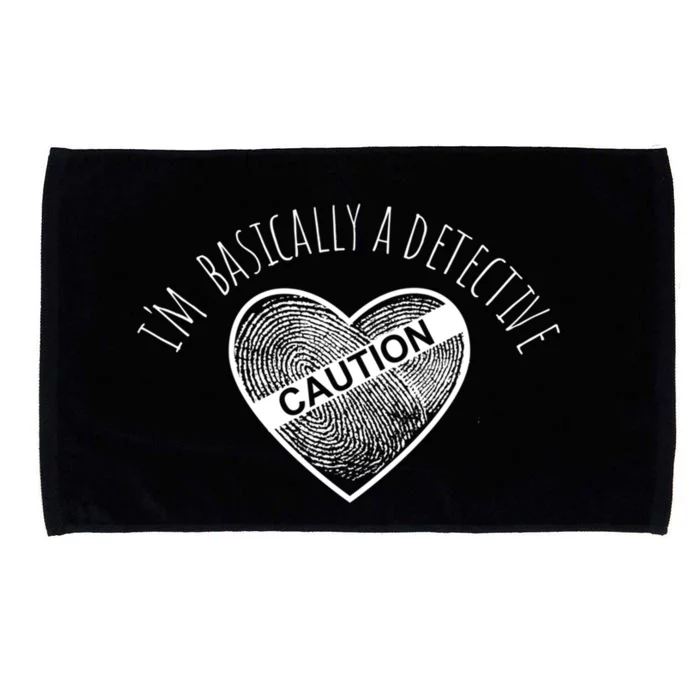 True Crime Basically Detective Addict Lover Podcast Junkie Gift Microfiber Hand Towel