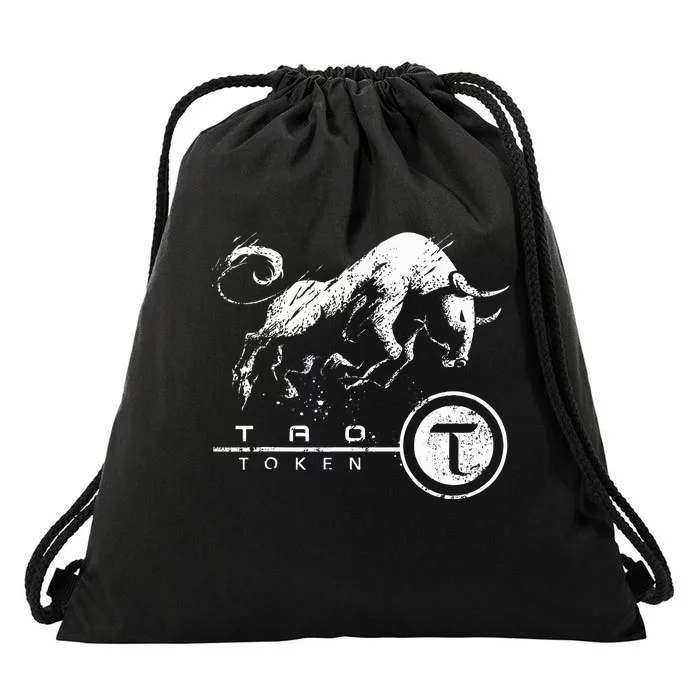 Tao Coin Bittensor Token In A Blockchain Crypto Bullrun Drawstring Bag