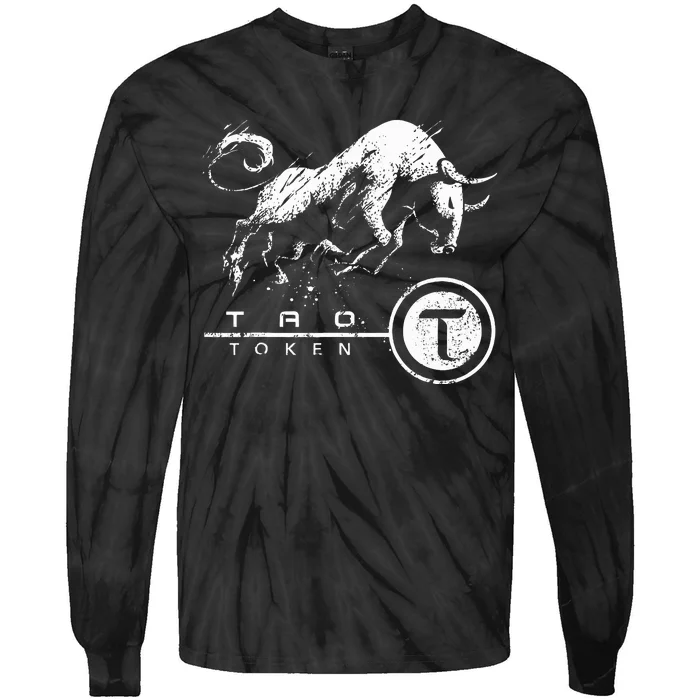 Tao Coin Bittensor Token In A Blockchain Crypto Bullrun Tie-Dye Long Sleeve Shirt