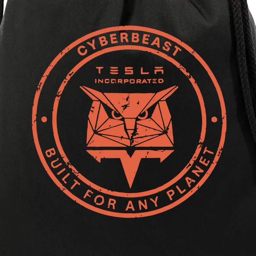 Tesla Cyberbeast Built For Any Planet Limited Drawstring Bag