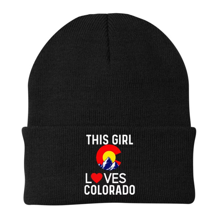 This Girl Loves Colorado DenverLoves CO Souvenir Mountain Knit Cap Winter Beanie