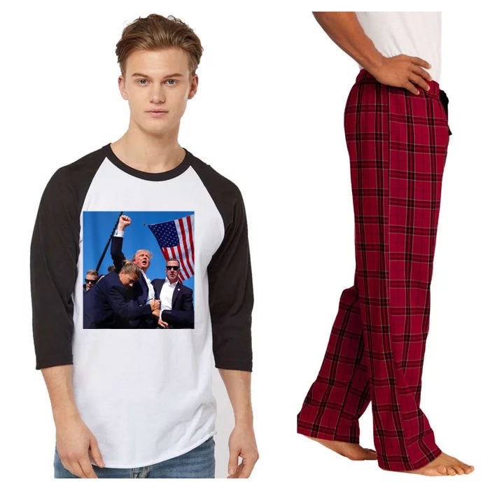 They CanT Bring Me Down Trump Shooting Survivor Raglan Sleeve Pajama Set