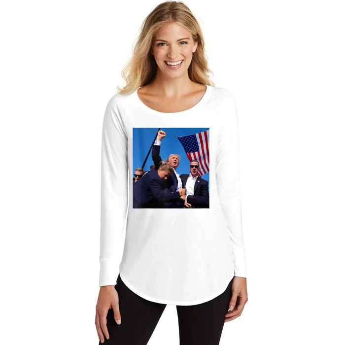 They CanT Bring Me Down Trump Shooting Survivor Women's Perfect Tri Tunic Long Sleeve Shirt