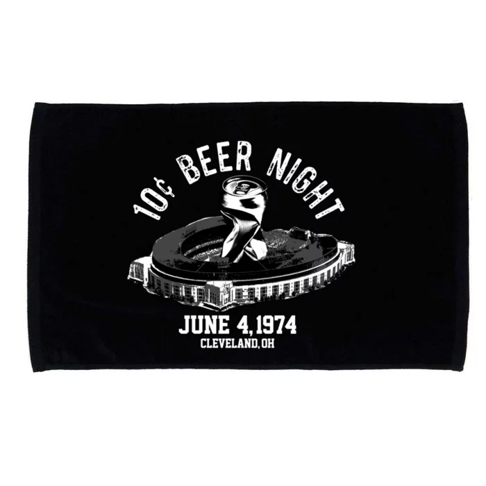 Ten Cent Beer Night Cleveland CLE Baseball Microfiber Hand Towel