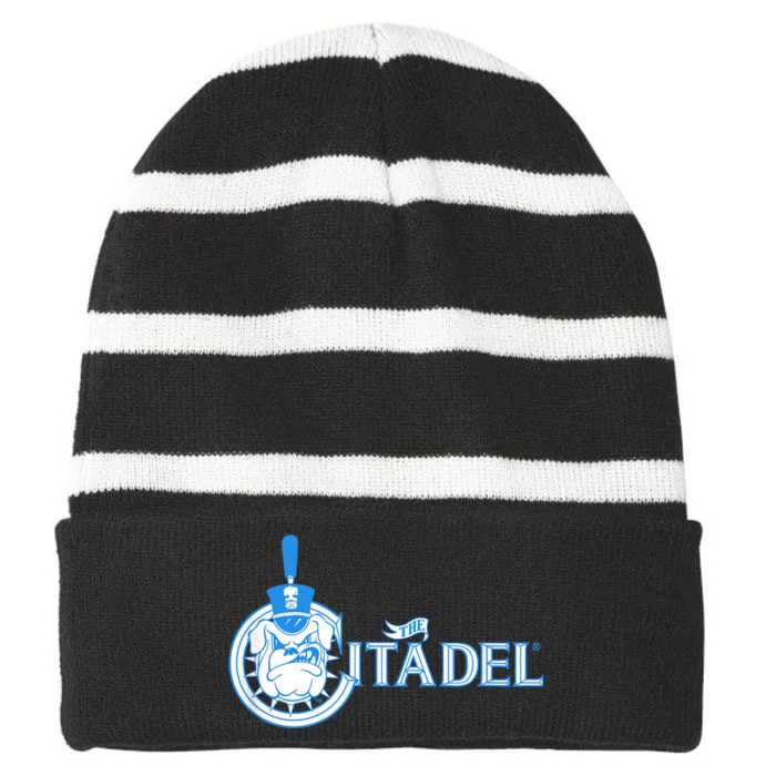 The Citadel Bulldogs RYLCIT06 Striped Beanie with Solid Band