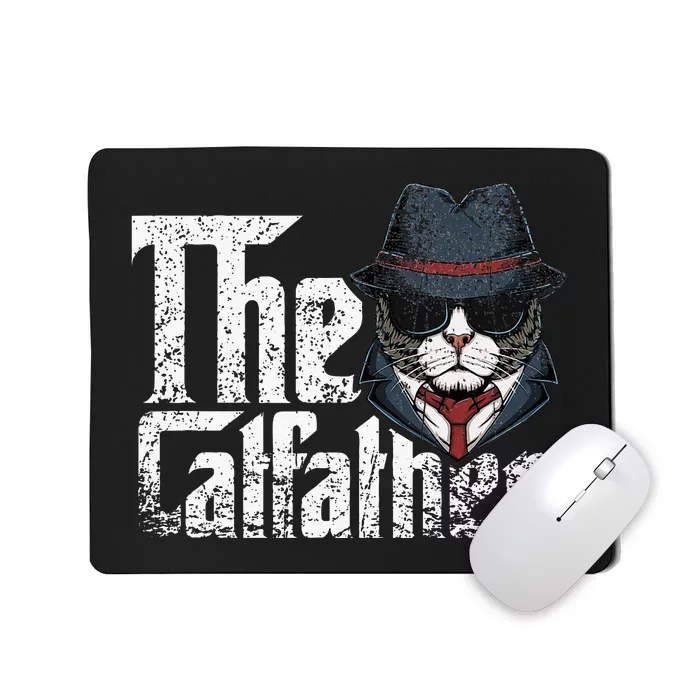 The Catfather Best Birthday Cat Dad Fathersday Mousepad