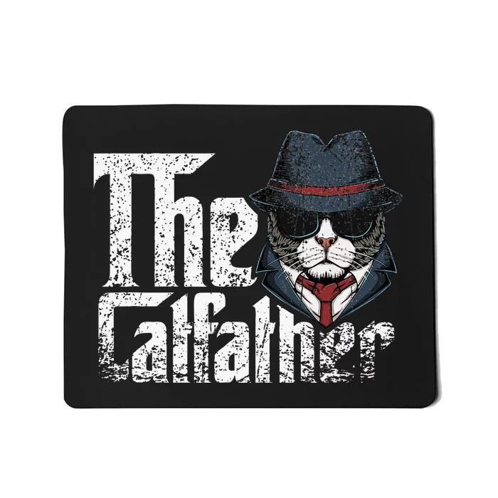 The Catfather Best Birthday Cat Dad Fathersday Mousepad