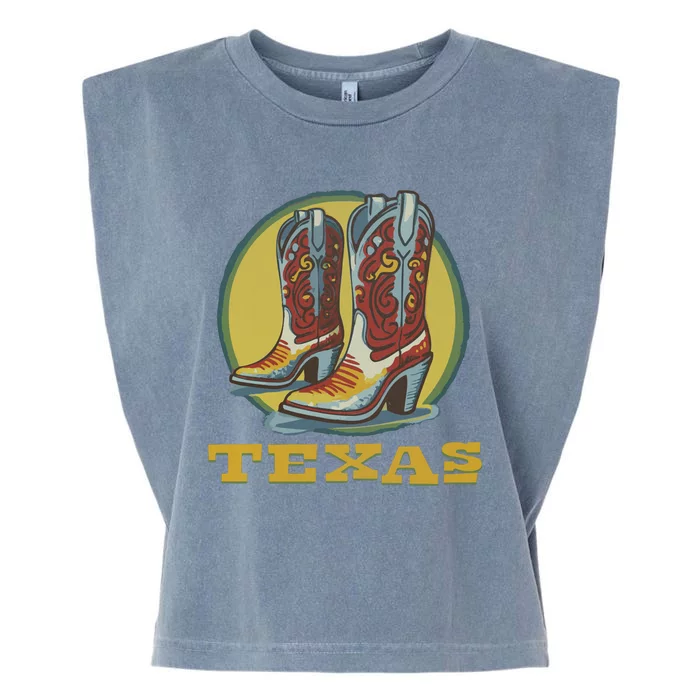 Texas Cowboy BootsVintage Garment-Dyed Women's Muscle Tee