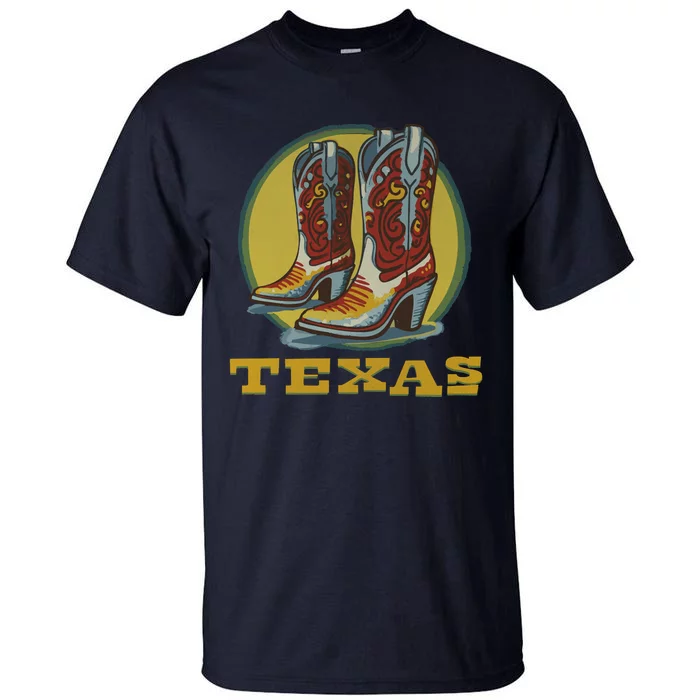 Texas Cowboy BootsVintage Tall T-Shirt