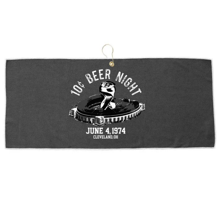 Ten Cent Beer Night Cleveland Cle Baseball Large Microfiber Waffle Golf Towel