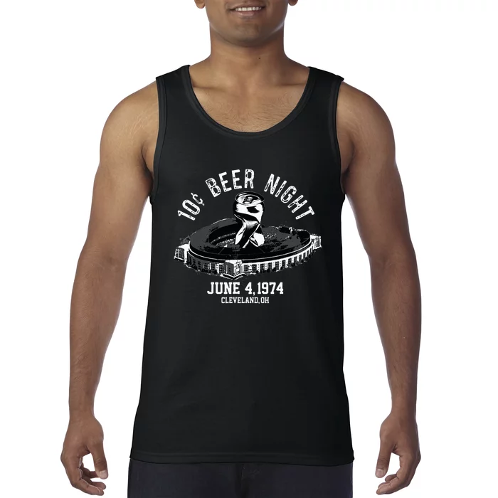 Ten Cent Beer Night Cleveland Cle Baseball Tank Top