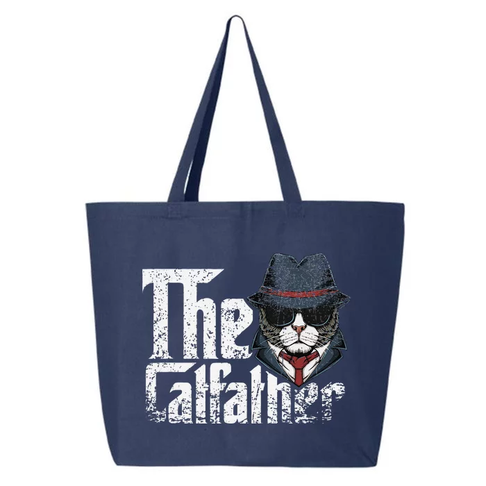 The Catfather Best Birthday Cat Dad Fathersday Funny Gift 25L Jumbo Tote