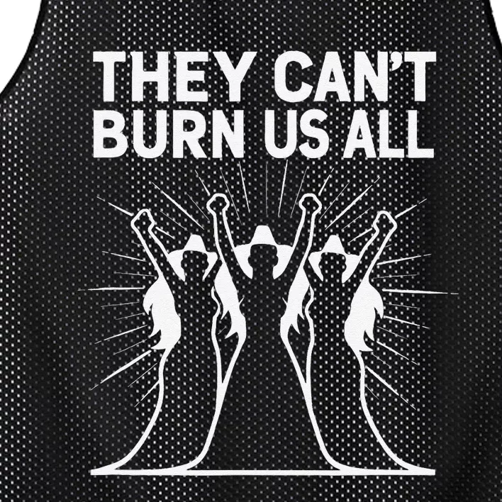 They CanT Burn Us All Halloween Mesh Reversible Basketball Jersey Tank