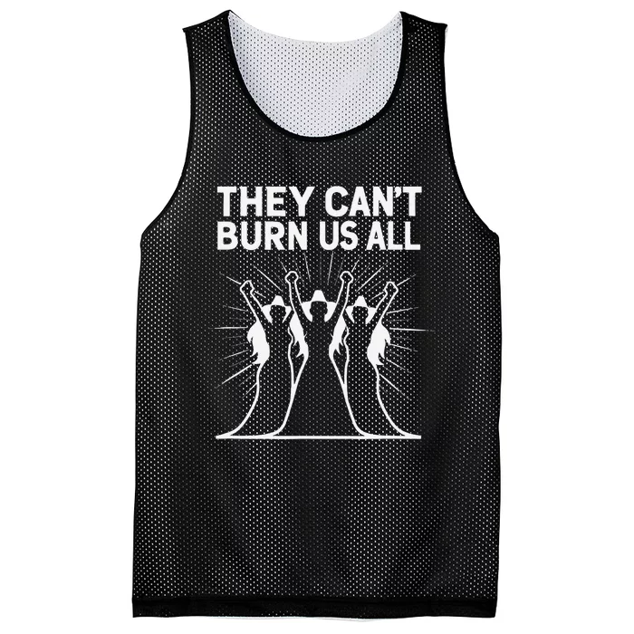 They CanT Burn Us All Halloween Mesh Reversible Basketball Jersey Tank