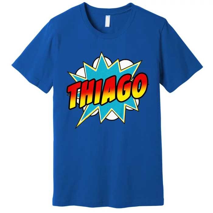 Thiago Comic Book Superhero Name Premium T-Shirt