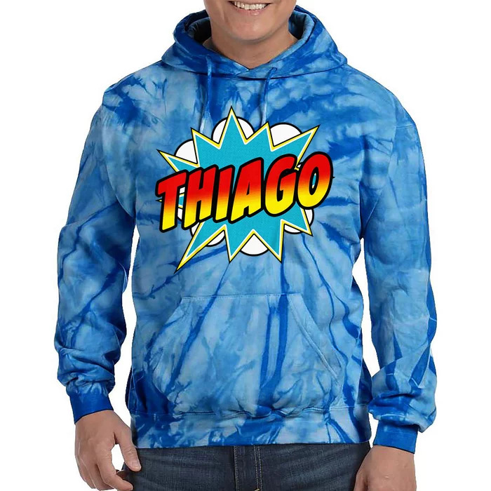 Thiago Comic Book Superhero Name Tie Dye Hoodie