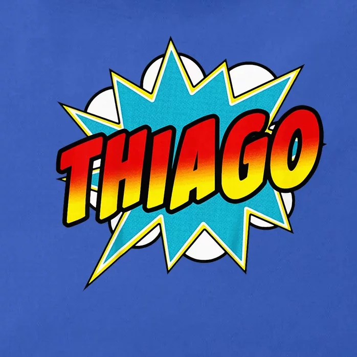 Thiago Comic Book Superhero Name Zip Tote Bag