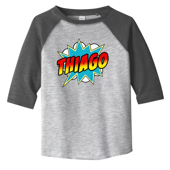 Thiago Comic Book Superhero Name Toddler Fine Jersey T-Shirt