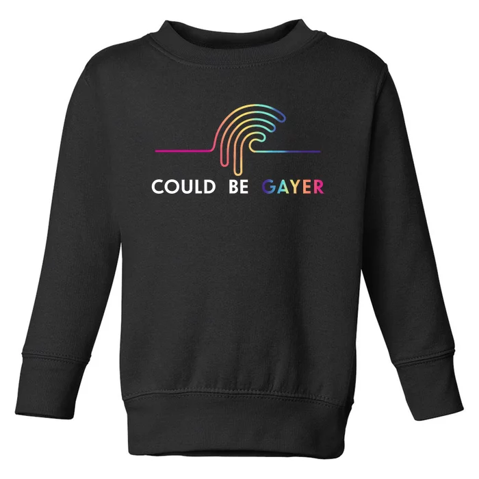 Thomassanders Could Be Gayer 2024 Toddler Sweatshirt