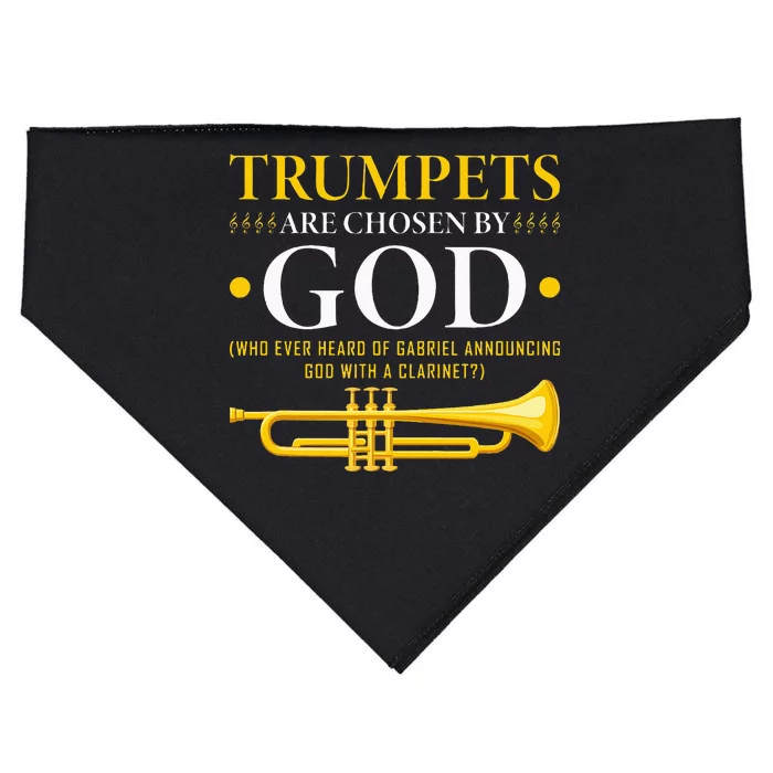 Trumpets Chosen By God Christian Trumpeter USA-Made Doggie Bandana