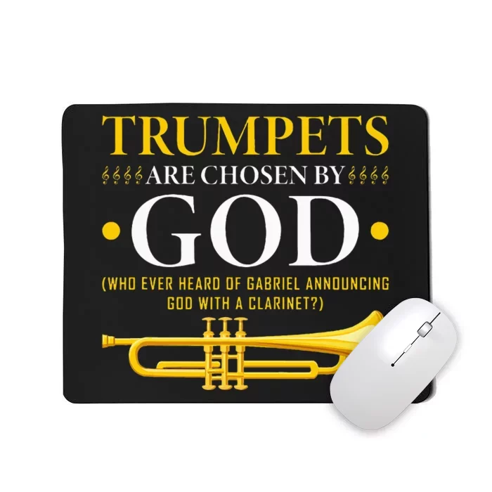 Trumpets Chosen By God Christian Trumpeter Mousepad